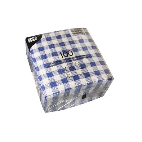 TOVAGLIOLO QUADRO 30X30 AZZURRO-BIANCO 100 PZ