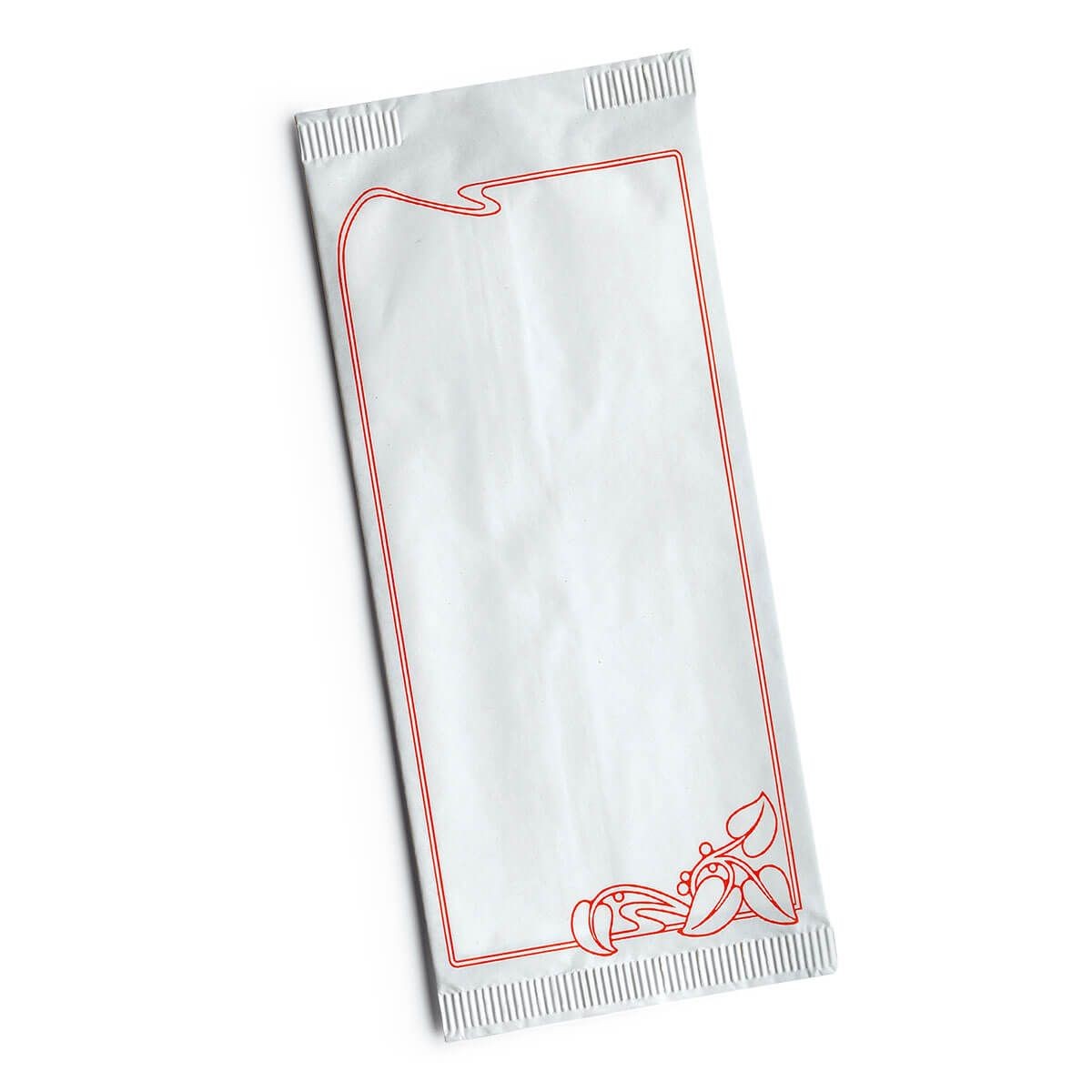 Buste Portaposate Colore rosso usa e getta per feste e occasioni speciali porta coltello cucchiaio e coltello 10pz 