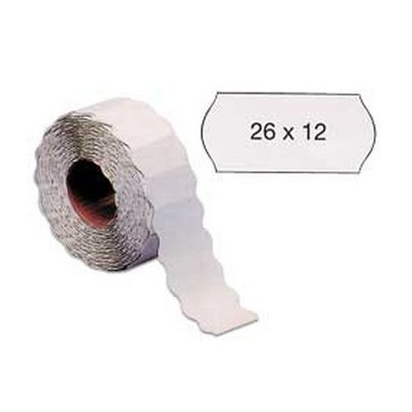 ETICHETTA PER PREZZATRICE 26X12 BIANCO ROT. DA 1500 PZ
