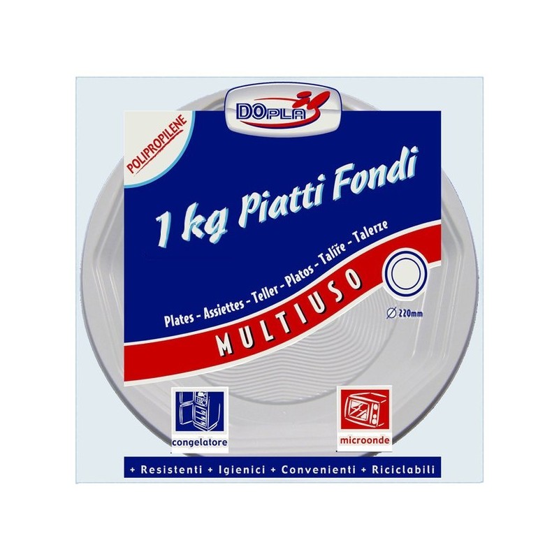 PIATTO FONDO RIGIDO PER MICROONDE 1 KG - Yes Professional s.r.l.