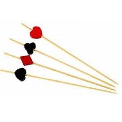 SPIEDI BAMBOO POKER 12 CM 100 PZ